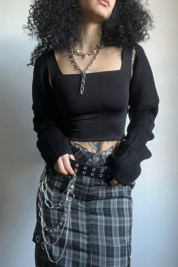 Black Knitted Shrug